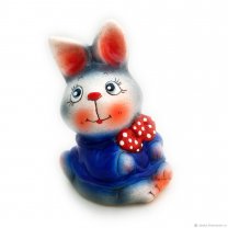 Bunny In Blue Clothes Figure