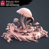 Druid Set - Mushrooms Figure (Unpainted)
