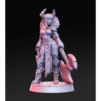 Demoness with an axe Figure (Unpainted)