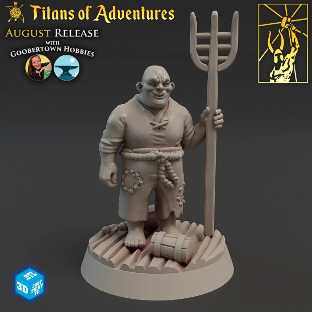 Borber with villa Figure (Unpainted)