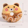 Donut Squeaky Plush Toy for Small & Medium Dogs (Bear)