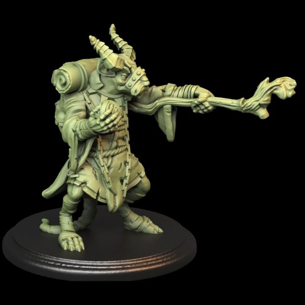 Rat Wizard Figure (Unpainted)