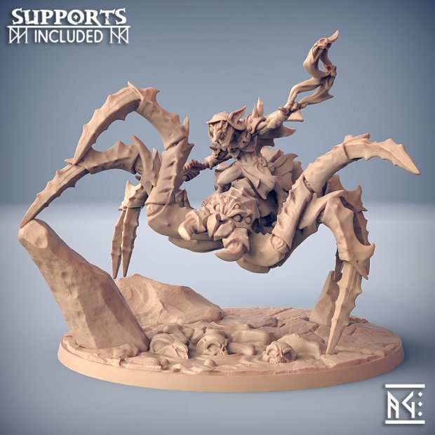 ZipZaap on Dread SkullSpider Figure (Unpainted)