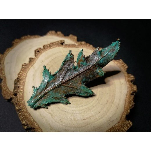 Japanese Forest Leaf Brooch