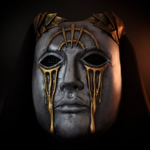 Satirical (Gold & Steel) Mask