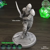 Elven Soldier 02 Figure (Unpainted)