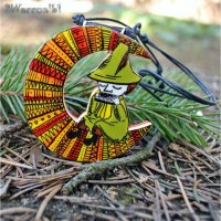 The Moomins - Snufkin on Moon Necklace