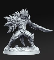 Knight in dragon gear Figure (Unpainted)