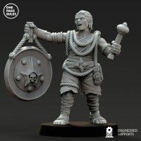 Walking Tambourine Figure (Unpainted)