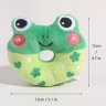 Donut Squeaky Plush Toy for Small & Medium Dogs (Frog)