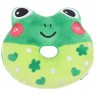 Donut Squeaky Plush Toy for Small & Medium Dogs (Frog)