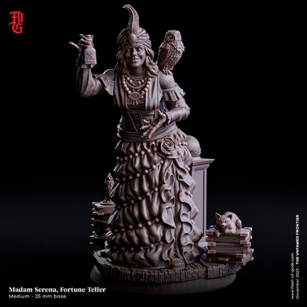 Madame Serena is a Fortune Teller Figure (Unpainted)