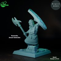 Kannanda - Dwarf Defender Figure (Unpainted)