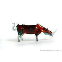Handmade Rhinoceros Figure