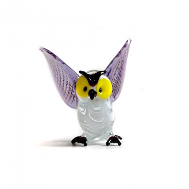 Purple Owl Figure