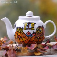 Winter Owls Teapot