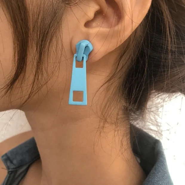 Colorful Zipper Stud Earrings