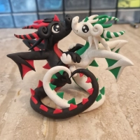Dragons in Love Wedding Cake Topper