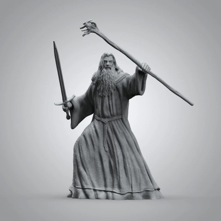 The Lord of The Rings - Gandalf The Gray Figure (Unpainted)