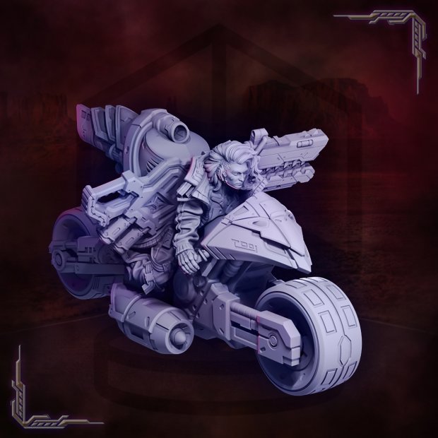 Lacroix on a Jetbike Figure (Unpainted)