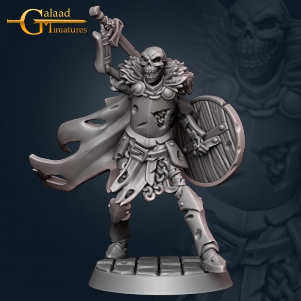 Skeleton Melee 1 Figure (Unpainted)