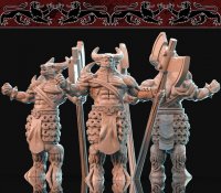 Minotaurs warriors Figure (Unpainted)
