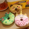 Donut Squeaky Plush Toy for Small & Medium Dogs (Unicorn)