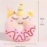 Donut Squeaky Plush Toy for Small & Medium Dogs (Unicorn)