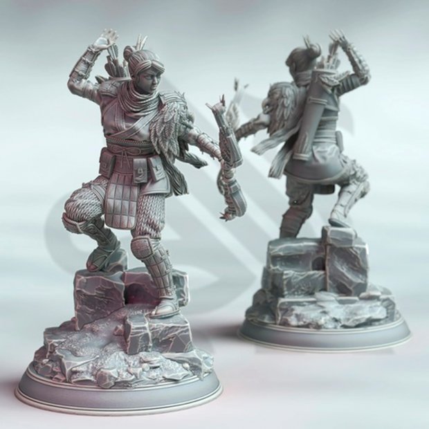 Samurai Sora Takashi - Soaring Falcon Figure (Unpainted)