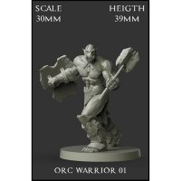 Orc Warrior 02 Figure (Unpainted)