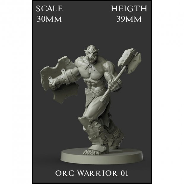 Orc Warrior 02 Figure (Unpainted)