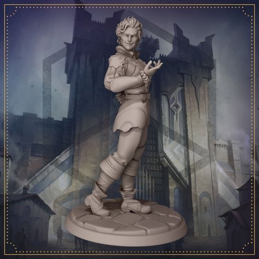 Asharion, an Aristocratic Vampire Figure (Unpainted)