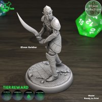 Elven Soldier 03 Figure (Unpainted)