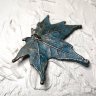 Blue Maple Leaf Pendant Necklace