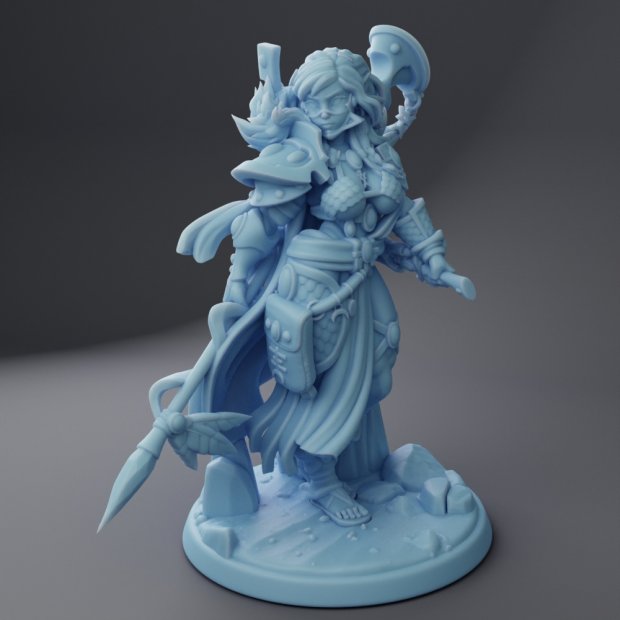 Elf Warrior Exodite Figure (Unpainted)
