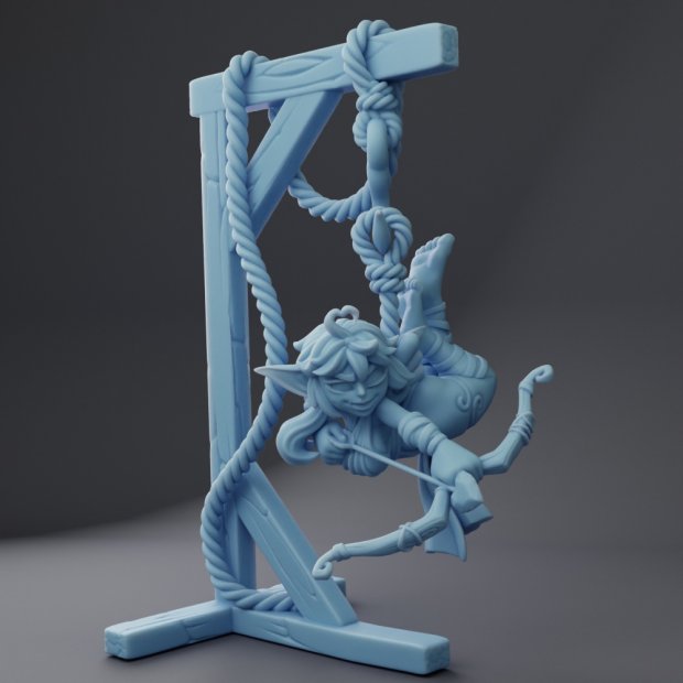 Goblin Cupid on a rope Figure (Unpainted)