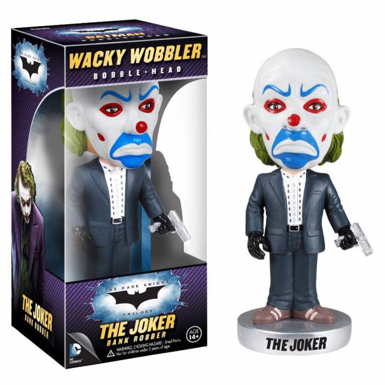 Funko The Dark Knight Movie - The Joker Bank Robber Wacky Wobbler Figure