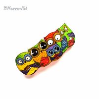 Owl's Tea Party Barrette