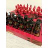 Handmade Black Panthers Travel Chess