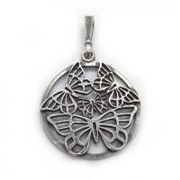 Handmade Butterflies Pendant Necklace