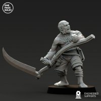 Farmer with scythe Figure (Unpainted)