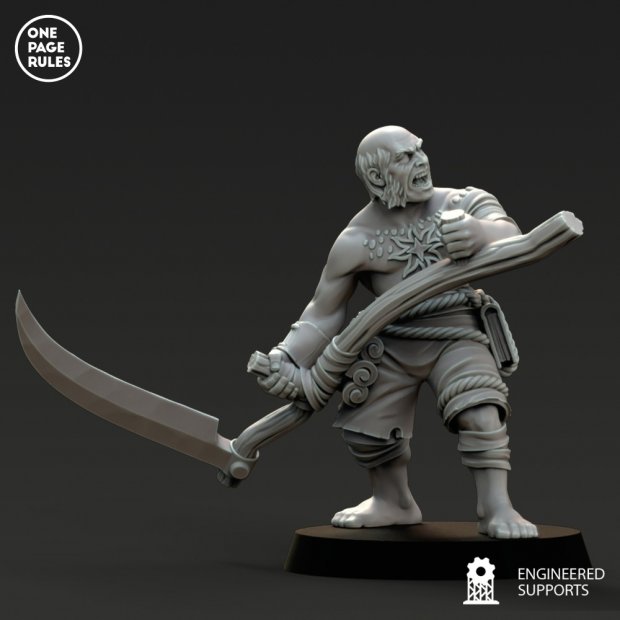 Farmer with scythe Figure (Unpainted)