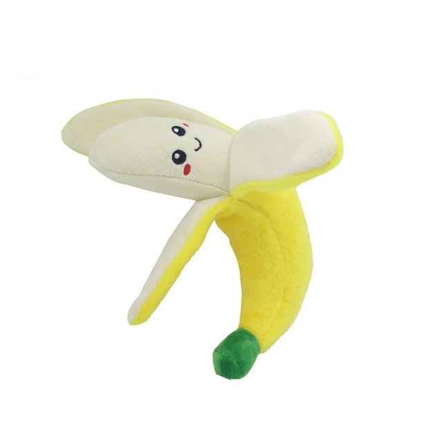 Fruit & Vegetable Plush Pet Toy (Banana)