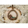 Mushrooms With Jade Pendant Necklace