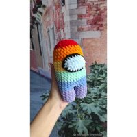 Handmade Among Us - Rainbow Astronaut (15 cm) Plush Toy