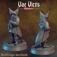 Halfling Jester Figure (Unpainted)