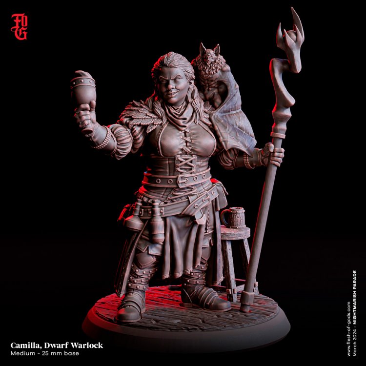 Camilla Dwarf Figure (Unpainted)