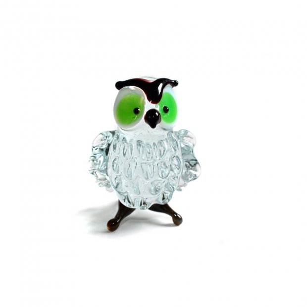 Green-eyed Owl Figure