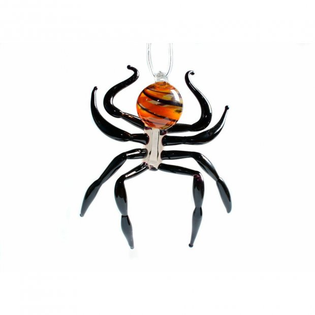 Striped Orange Spider Figure