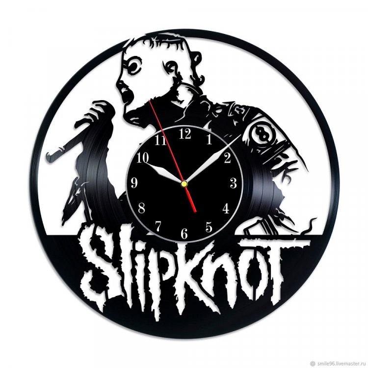 Handmade Slipknot - Corey Taylor Vinyl Wall Clock